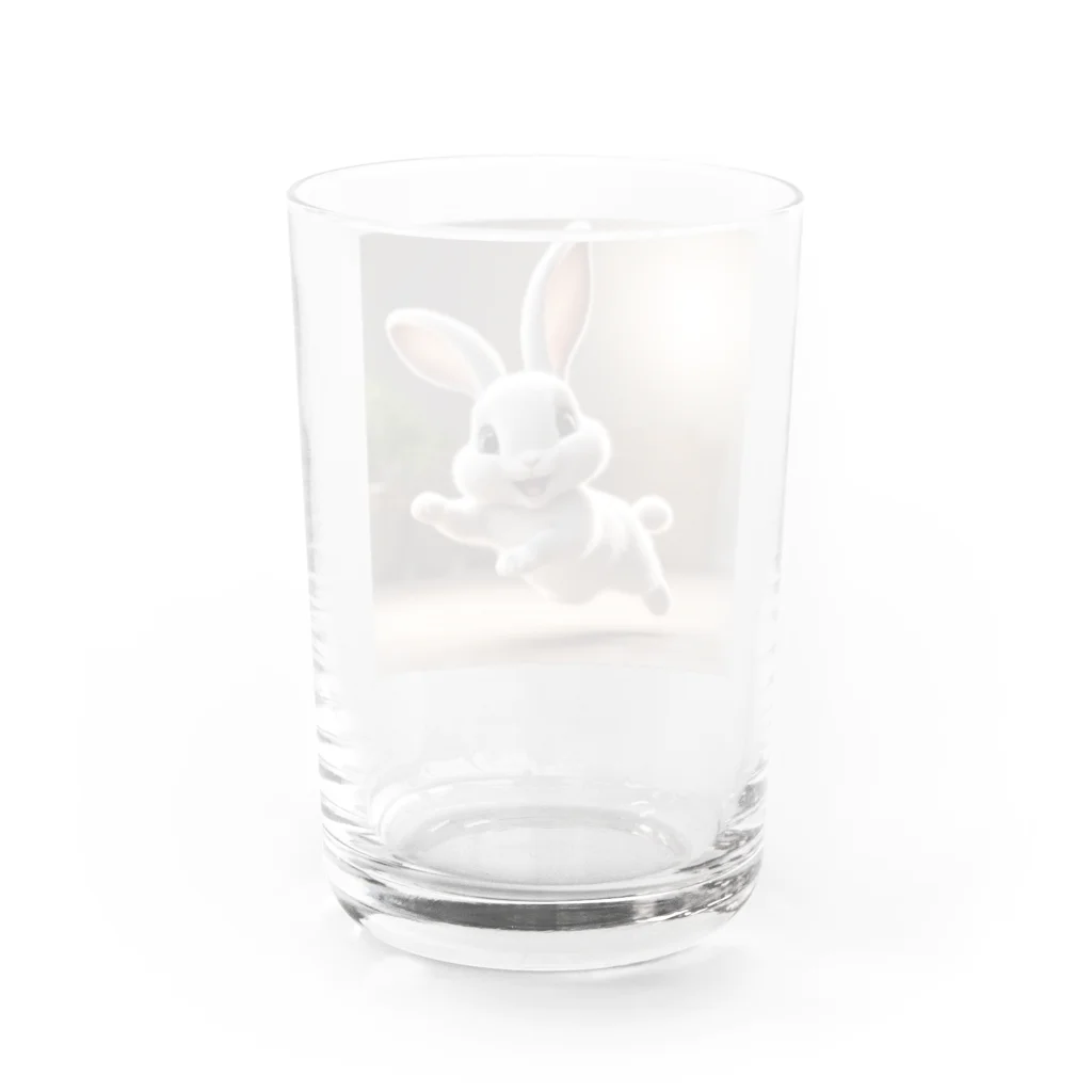 namie0920の癒しうさぎ Water Glass :back