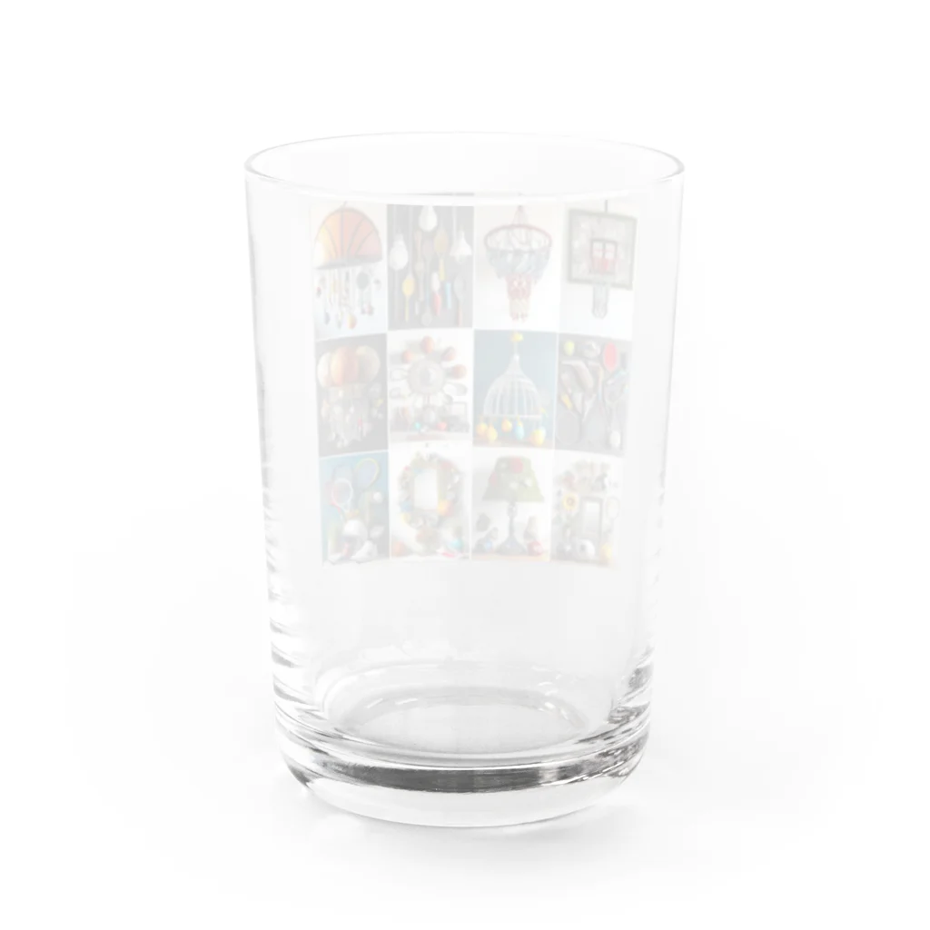 Kare-Raisuの色んなスポーツ　ボール　道具　おしゃれ Water Glass :back