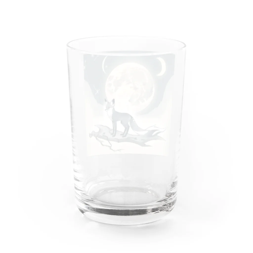 bigbamboofamilyの月と黒狐　その三 Water Glass :back