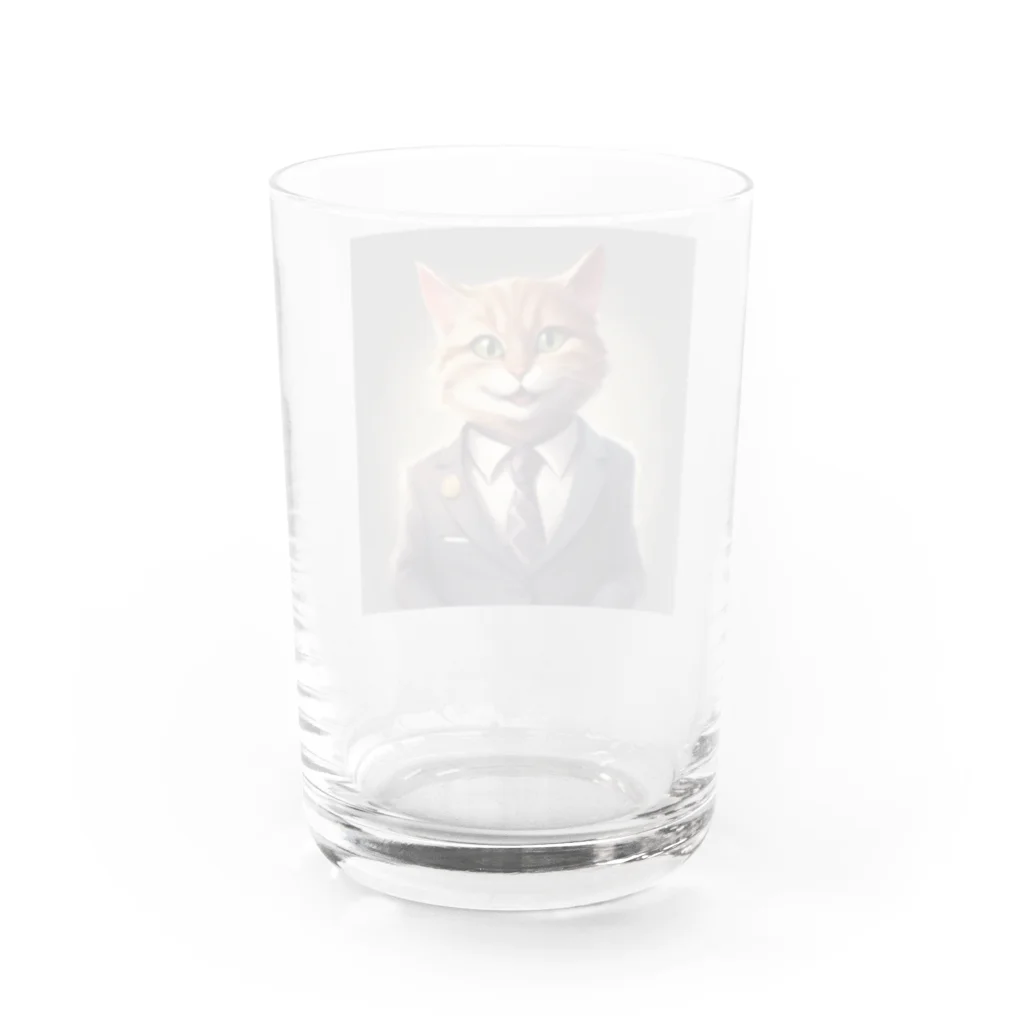 ネコ社長のネコ社長６代目 Water Glass :back