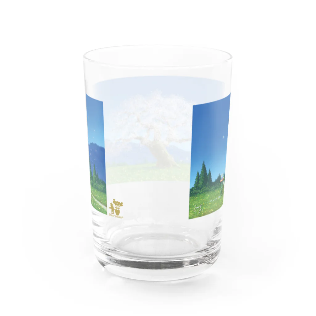 スターリィマンと幸せ暮らしアイテムの日本の四季の輝き〜春〜 Water Glass :back