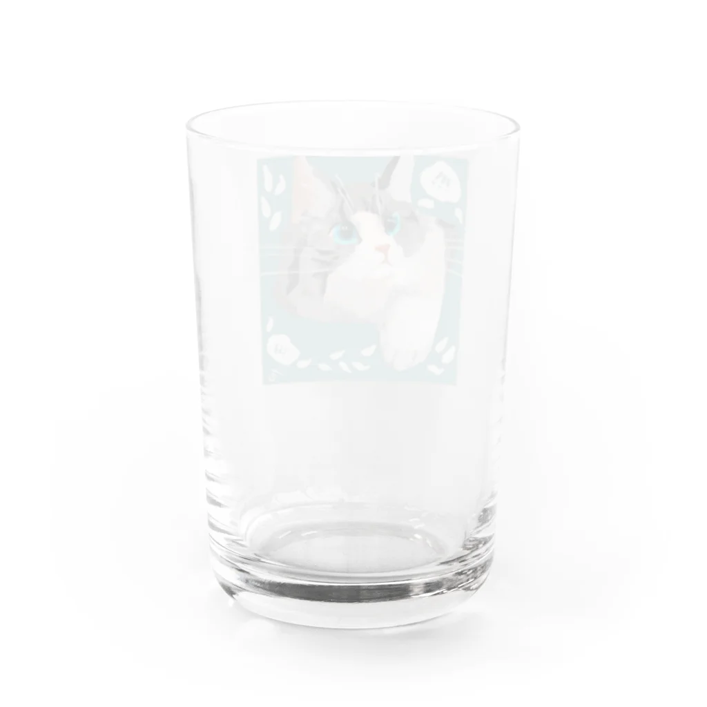 さくりのおやすみショップのキラキラ Water Glass :back