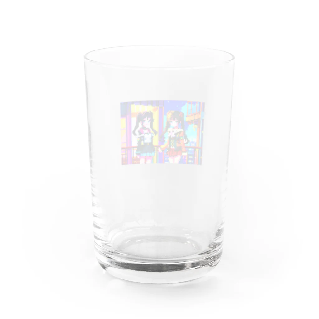 Celestite(セレスタイト)のカラフル少女 Water Glass :back