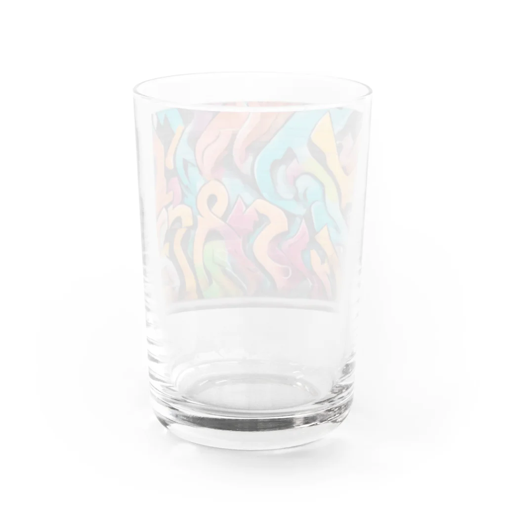 テフラんずのサイケデリックアート Water Glass :back