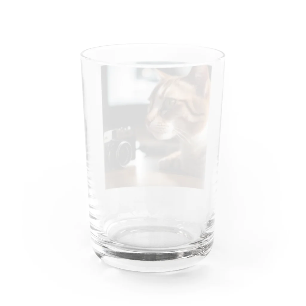 yura6200の猫ちゃん　v8 Water Glass :back