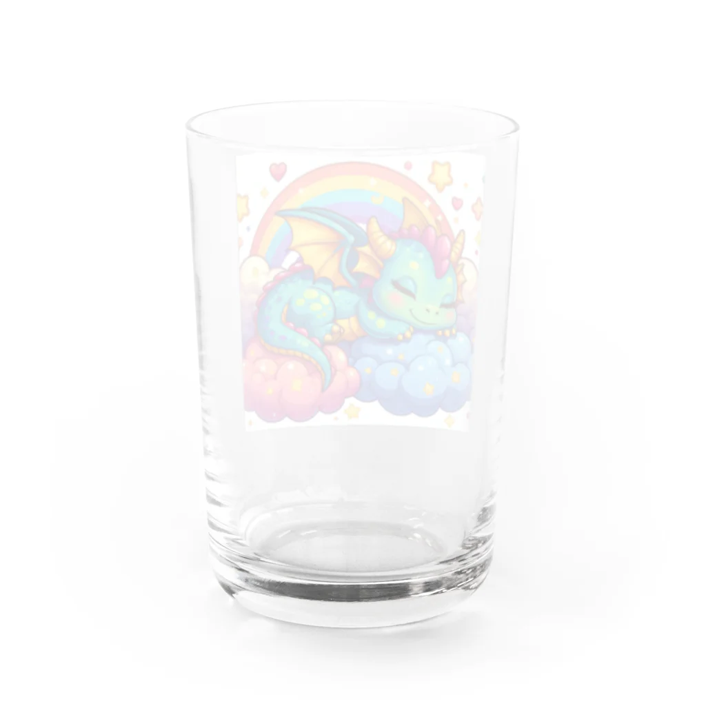 Harmony of Natureの夢見るドラゴン Water Glass :back