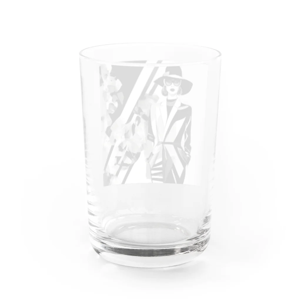 sogasiのグラフィックファッションアート Water Glass :back