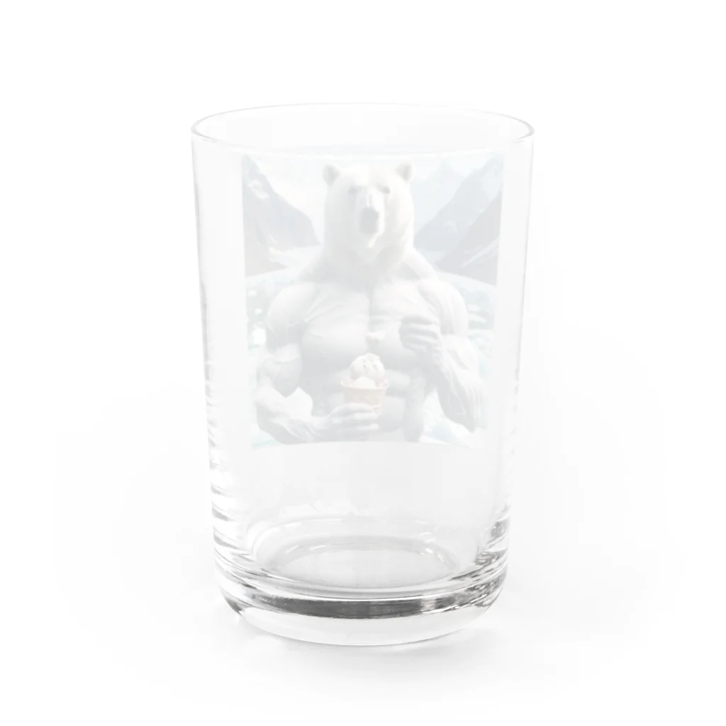 george-weblogの白クマッチョ Water Glass :back