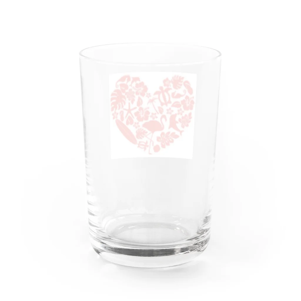 Angel  SmileのHawaiian Heart Water Glass :back