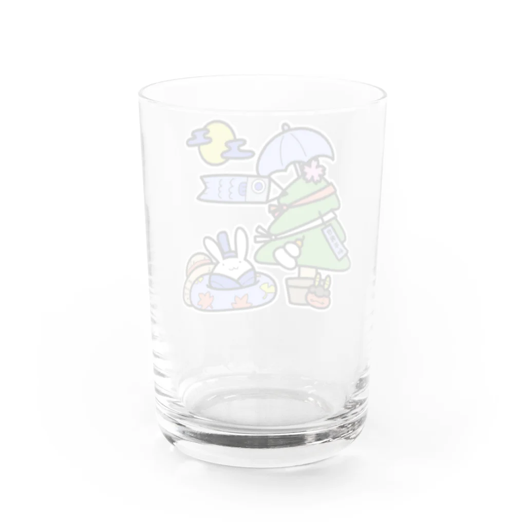 幸うさ.comの季節に迷った時用 Water Glass :back