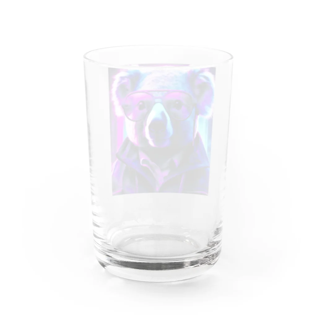 ゴーラッキーサンのリアルな眼鏡コアラ Water Glass :back