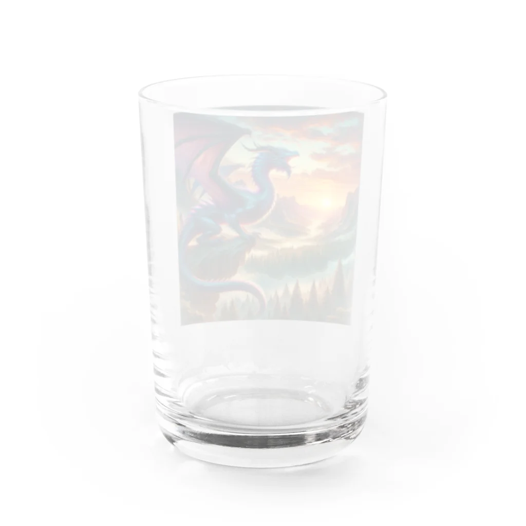 すずらん24の幸運のドラゴン Water Glass :back