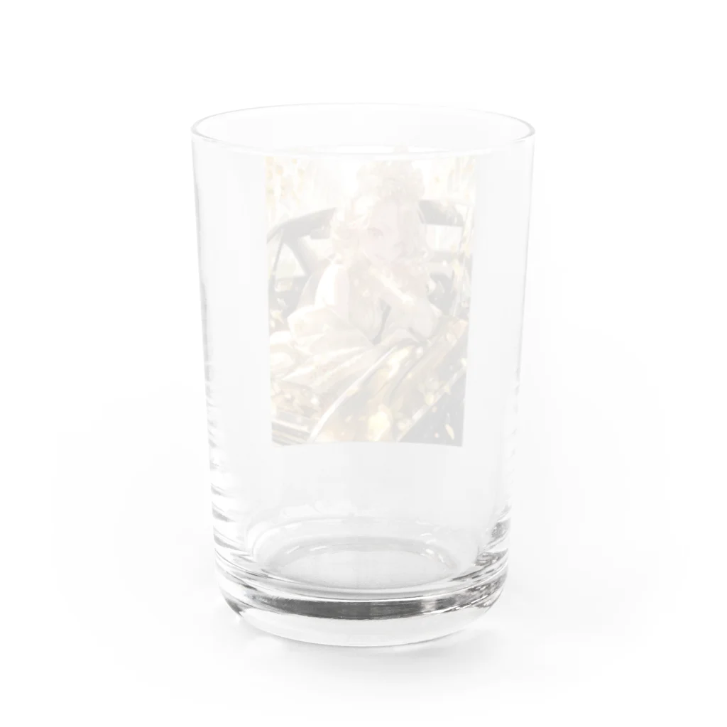 AQUAMETAVERSEのゴールドオープンカー sanae 2074 Water Glass :back