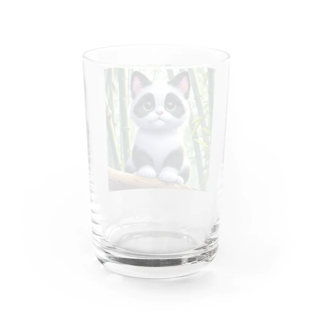 taka-kamikazeのパンダキャット Water Glass :back