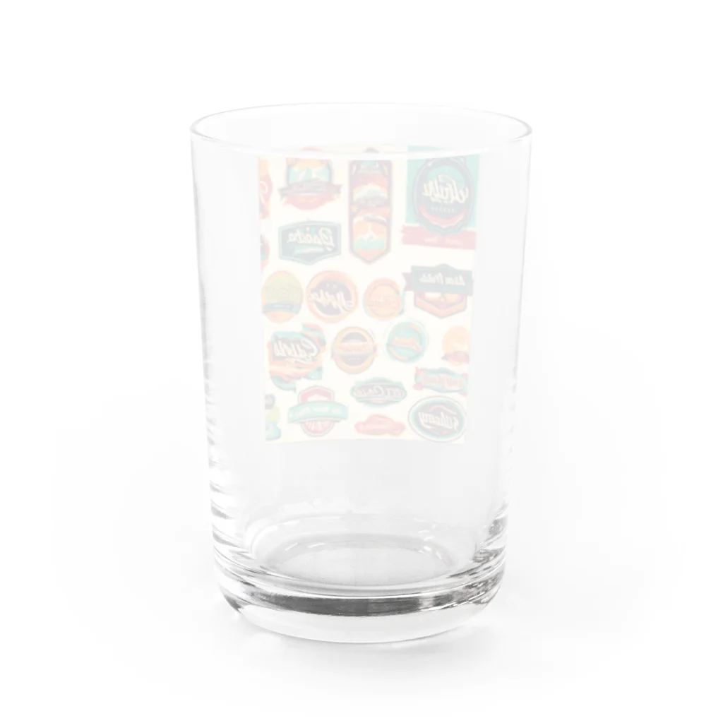 まろまろのレトロ Water Glass :back