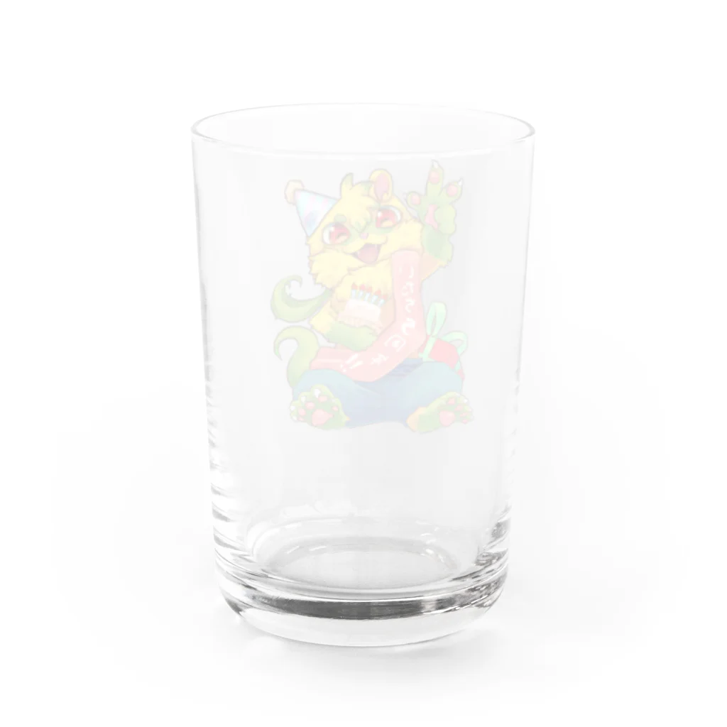 いたちのYouTube５周年&誕生日記念グッズ Water Glass :back