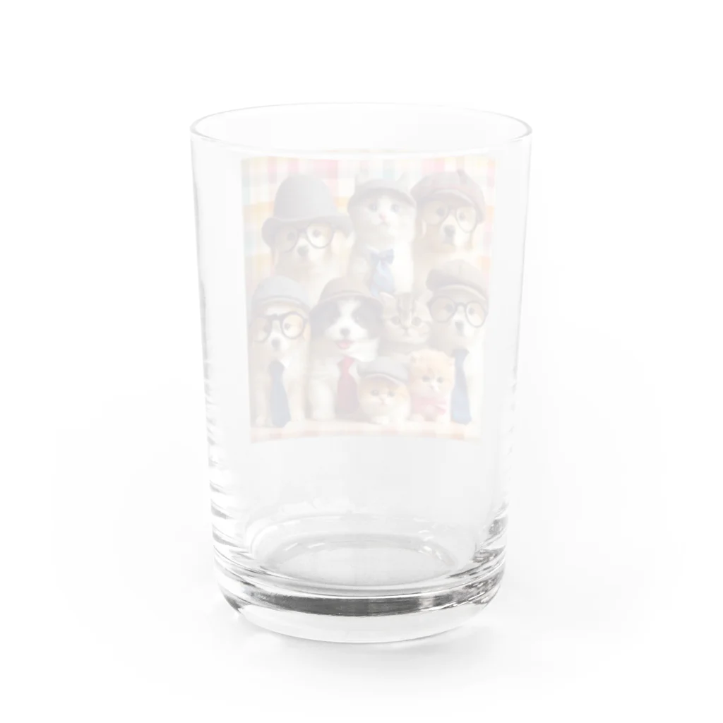 117hibikiのワンニャンファミリー🐾 Water Glass :back