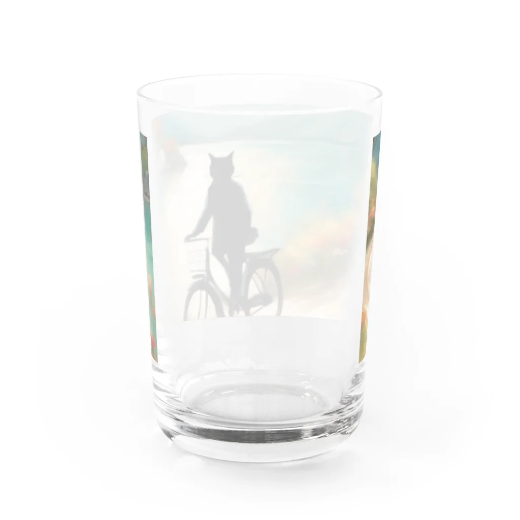 THE NOBLE LIGHTの見なれぬ黒猫おじさん Water Glass :back