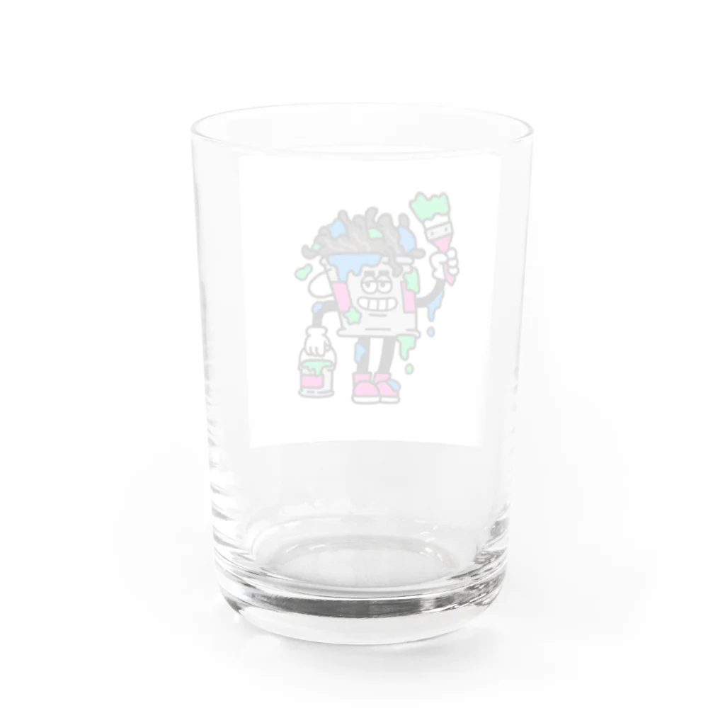 ホームプラスのホープくん Water Glass :back