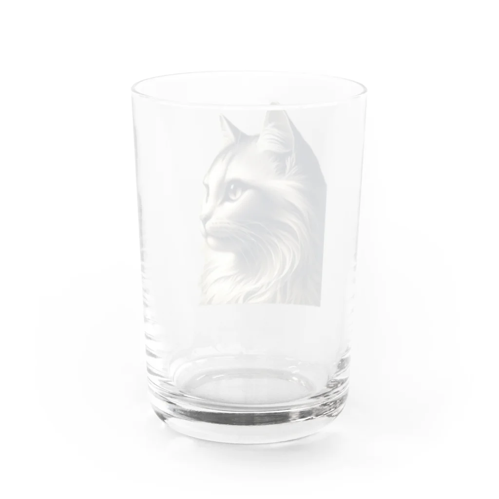 Motonokiの仮）ネコしゃん Water Glass :back