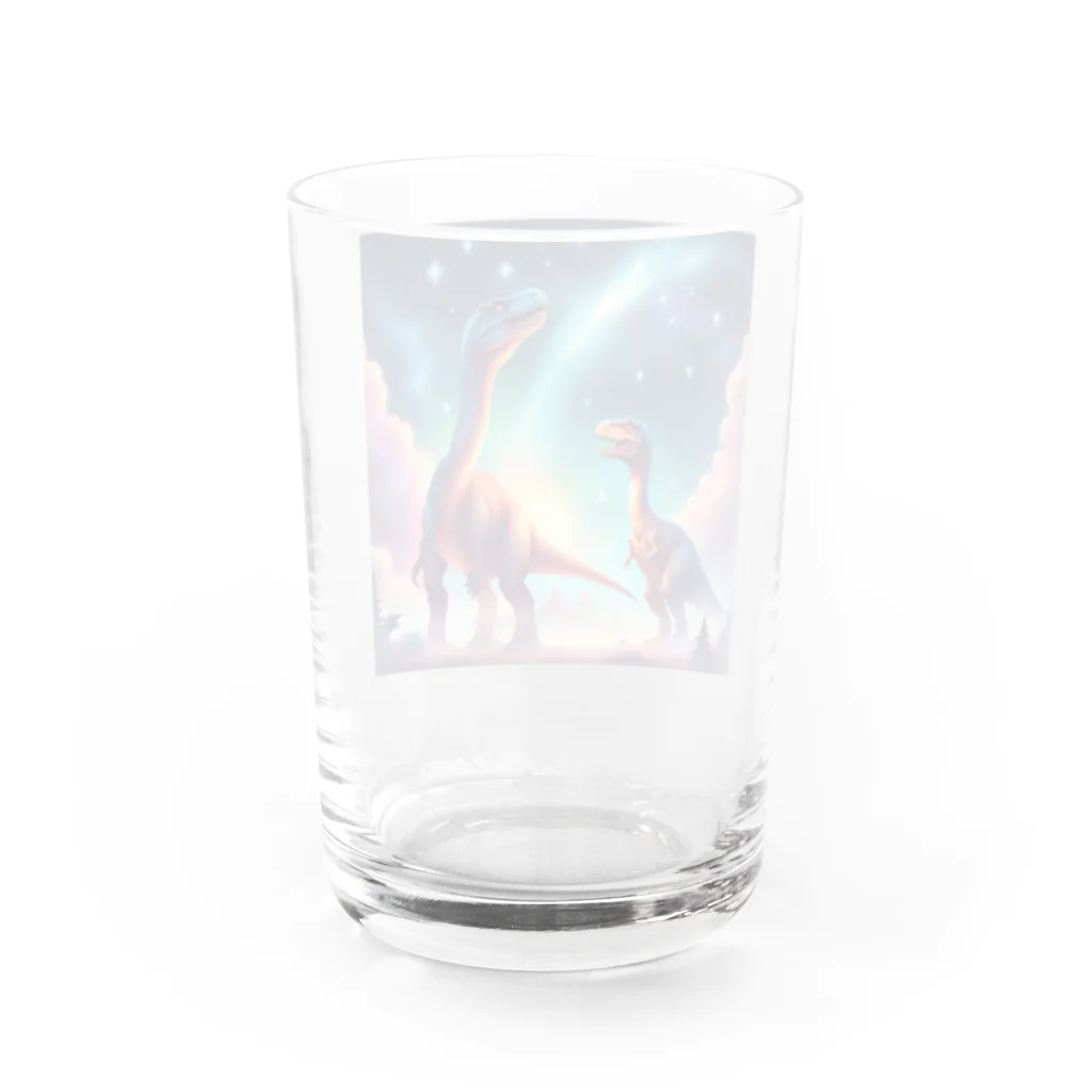 Manoaの恐竜の星 Water Glass :back