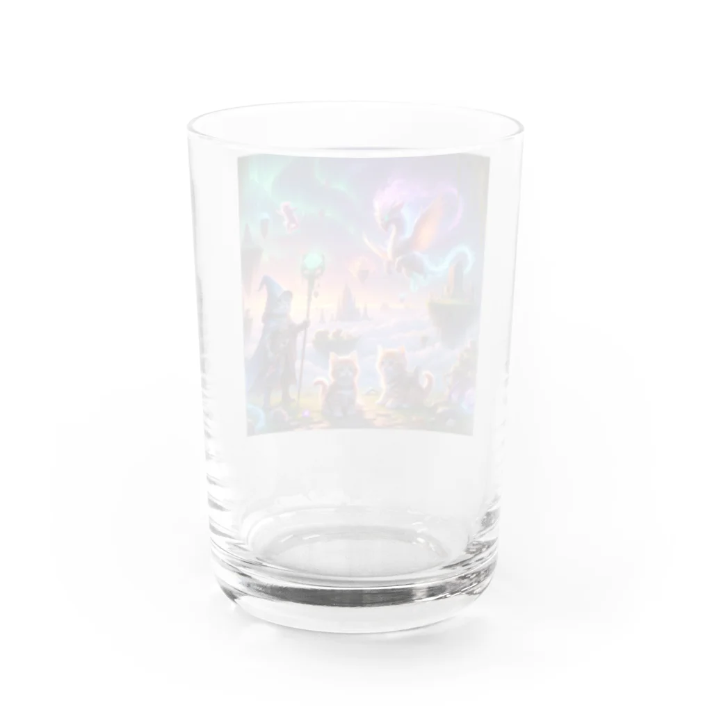 katohkouchiの勇気の子猫たちと魔法の戦い Water Glass :back