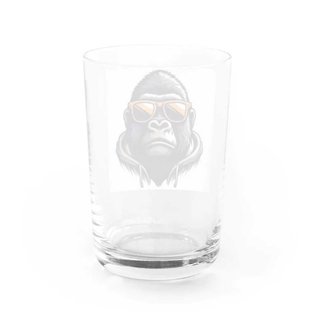 COOL Tigerのフーディゴリラ Water Glass :back