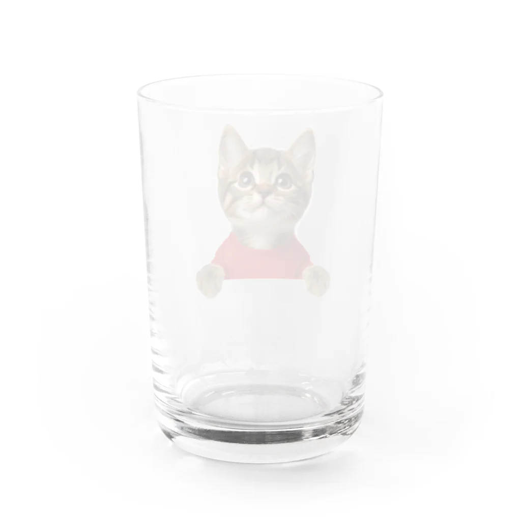 子猫のマイク・mikeの部屋のmikeナンバー１ Water Glass :back