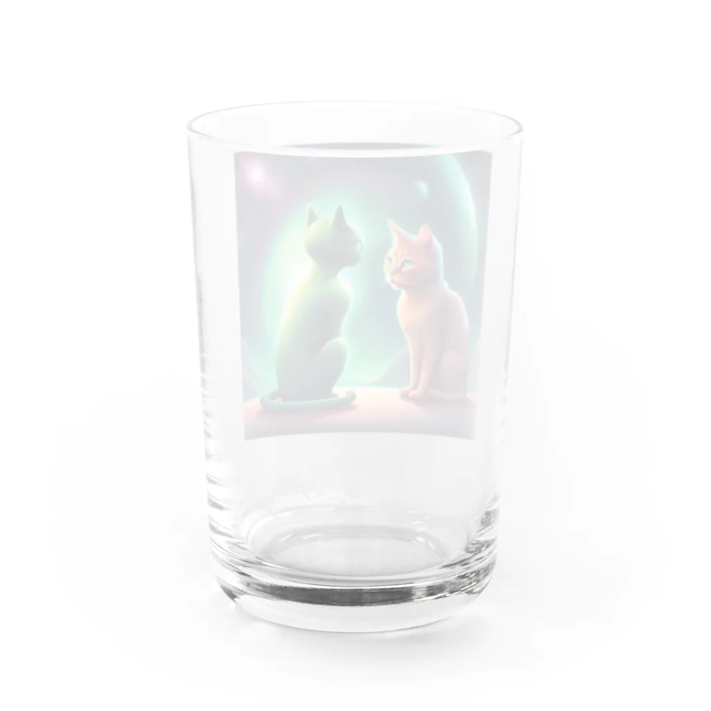 suguru12のキャット&宇宙猫 Water Glass :back