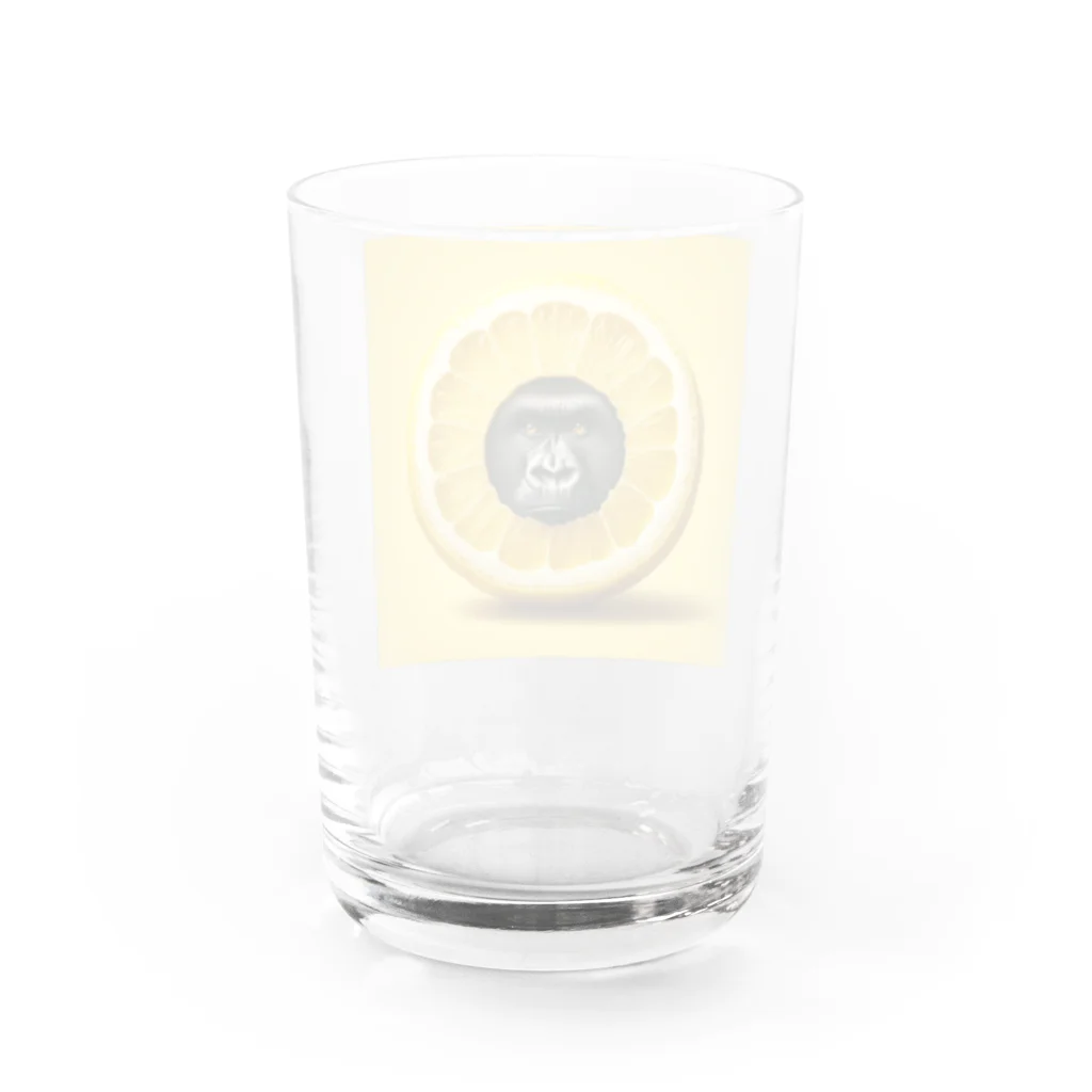 ゴリラショップのThe Mighty Gorilla Lemon  Water Glass :back