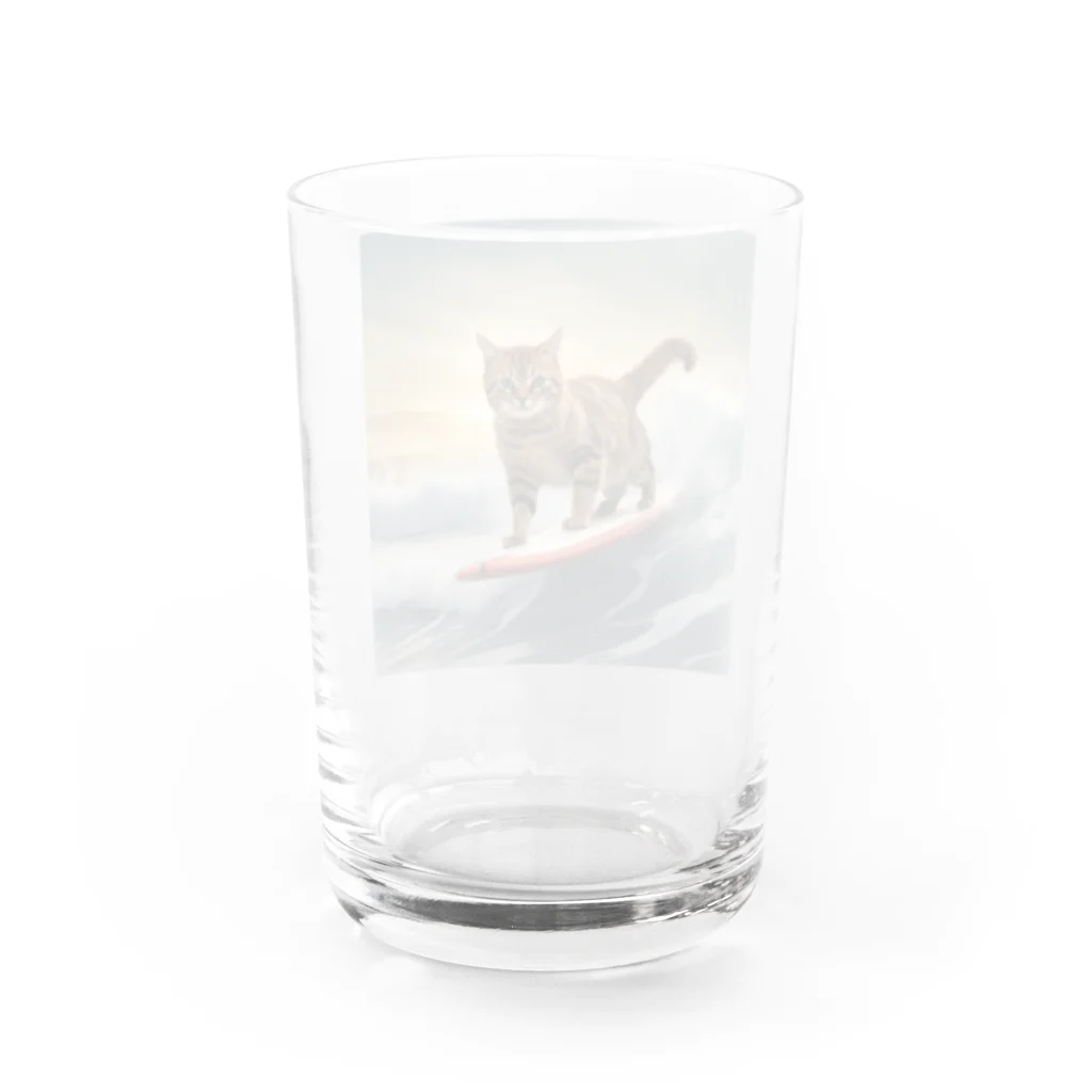 suguru12の波乗りキャット Water Glass :back