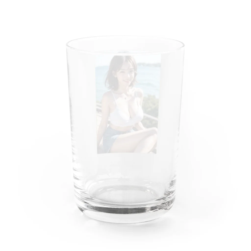 bijinngasyokuninの九十九里の塩風を感じて Water Glass :back