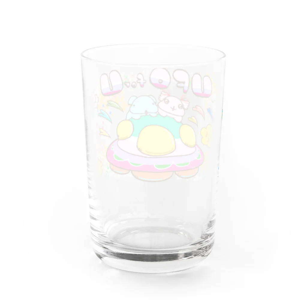 まるちょ屋のUFO for U（未確認飛行物体をあなたに。）　背景プラス Water Glass :back