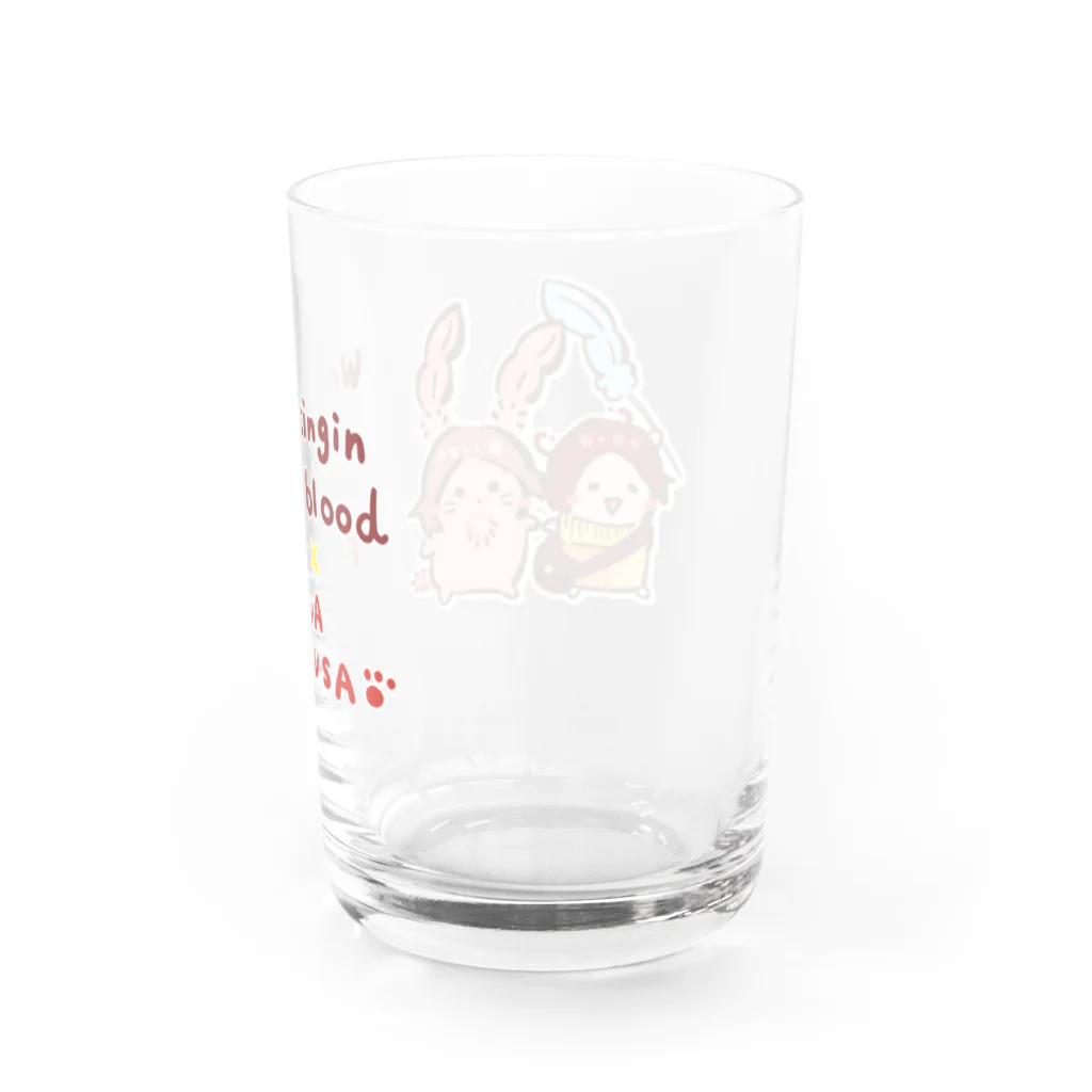 とけてるトランクわーるどのチュッチュラン！ランラ！ Water Glass :back