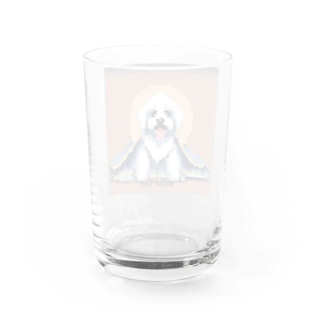 taka_nirvanaのふかふか毛布のマルチーズ Water Glass :back