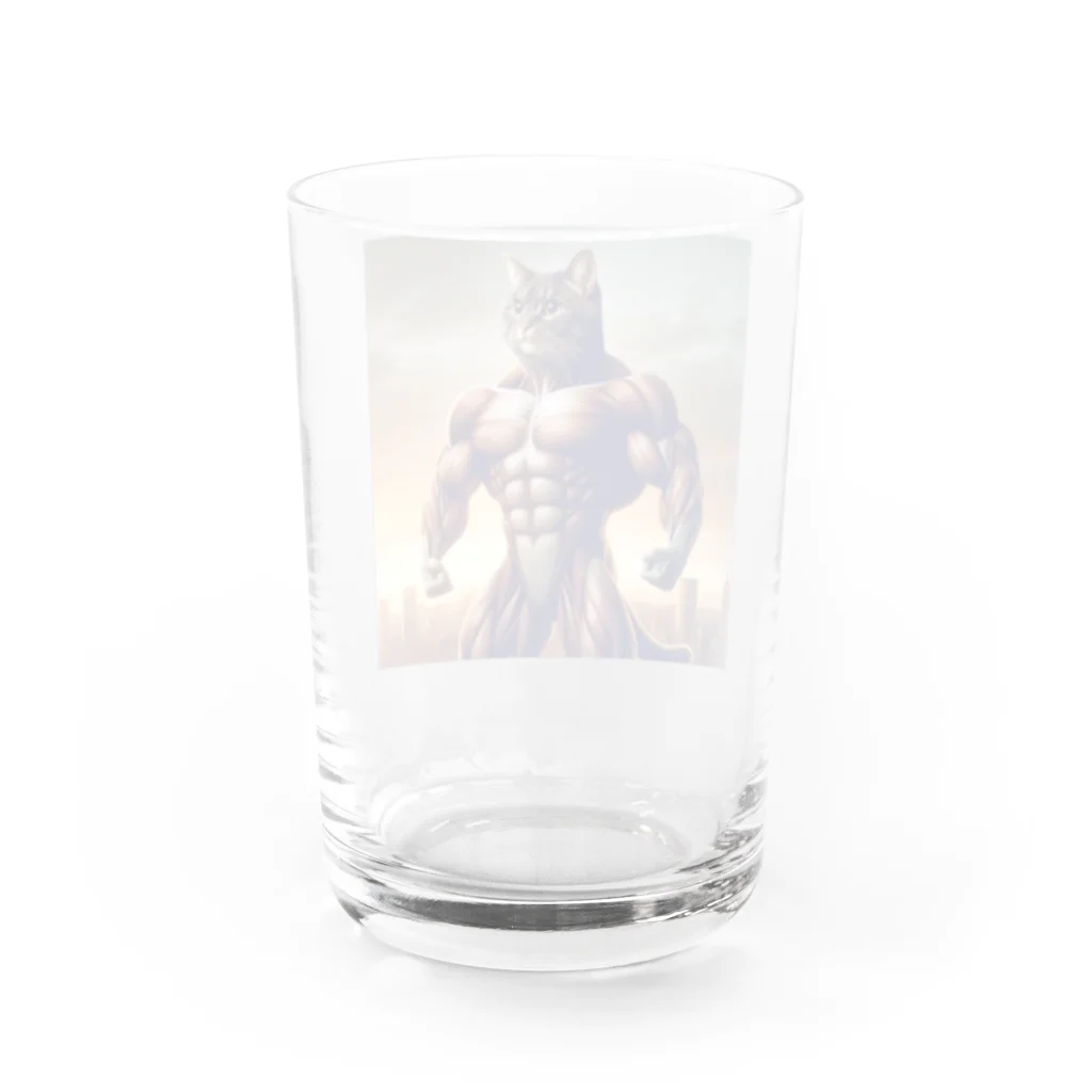 cheesyaの猫パワーモード Water Glass :back