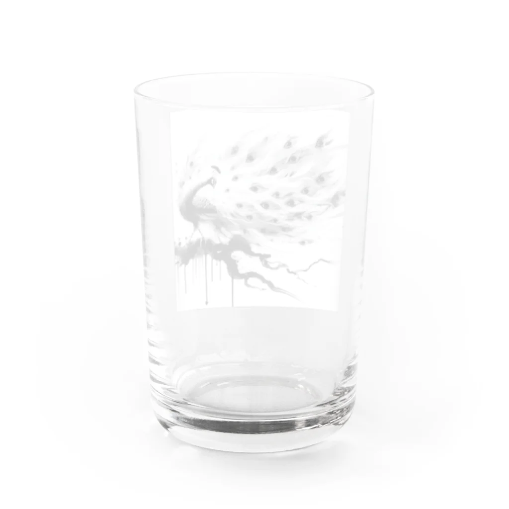 pimo244の孔雀ジャック Water Glass :back