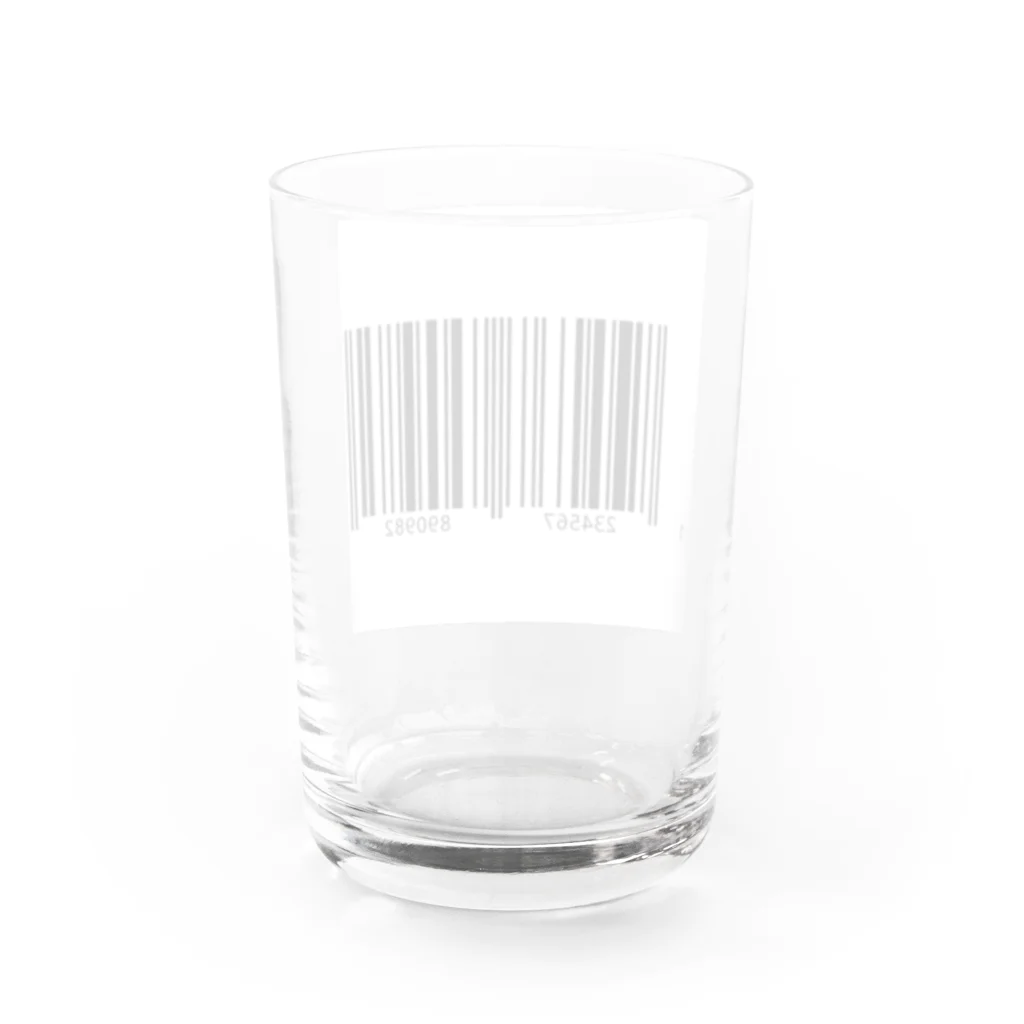 MACOCCHIのバーコード Water Glass :back