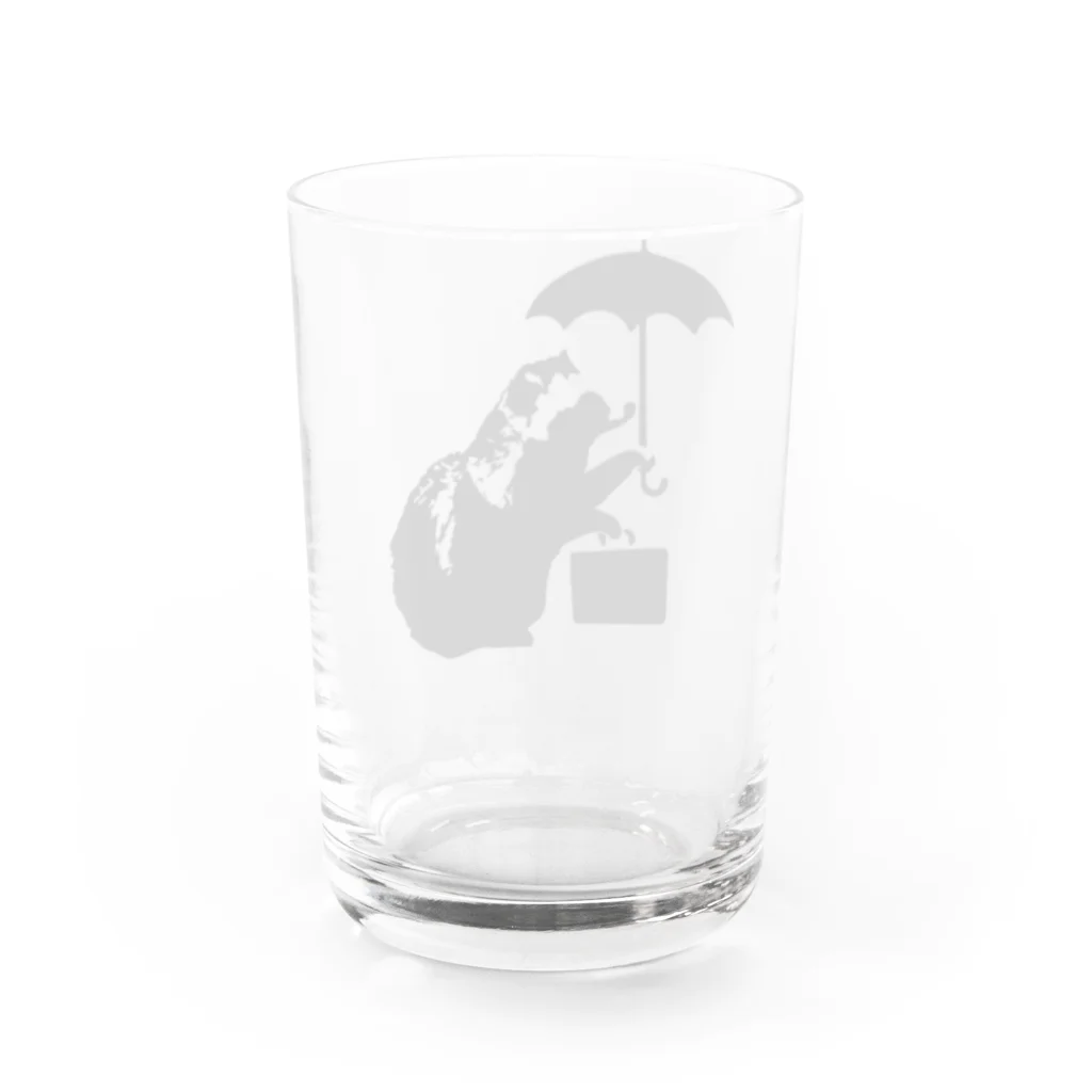 有限会社サイエンスファクトリーのUmbrella Tanuki Water Glass :back