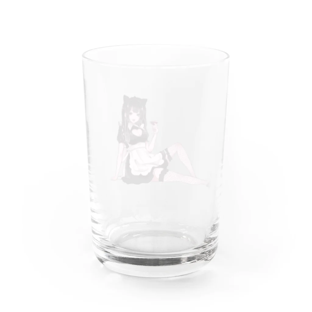 あなたのそばに戦慄をの猫耳戦慄 Water Glass :back