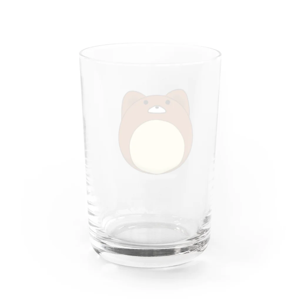 ばさぱん　web storeのアニマルボール　くまちゃん Water Glass :back