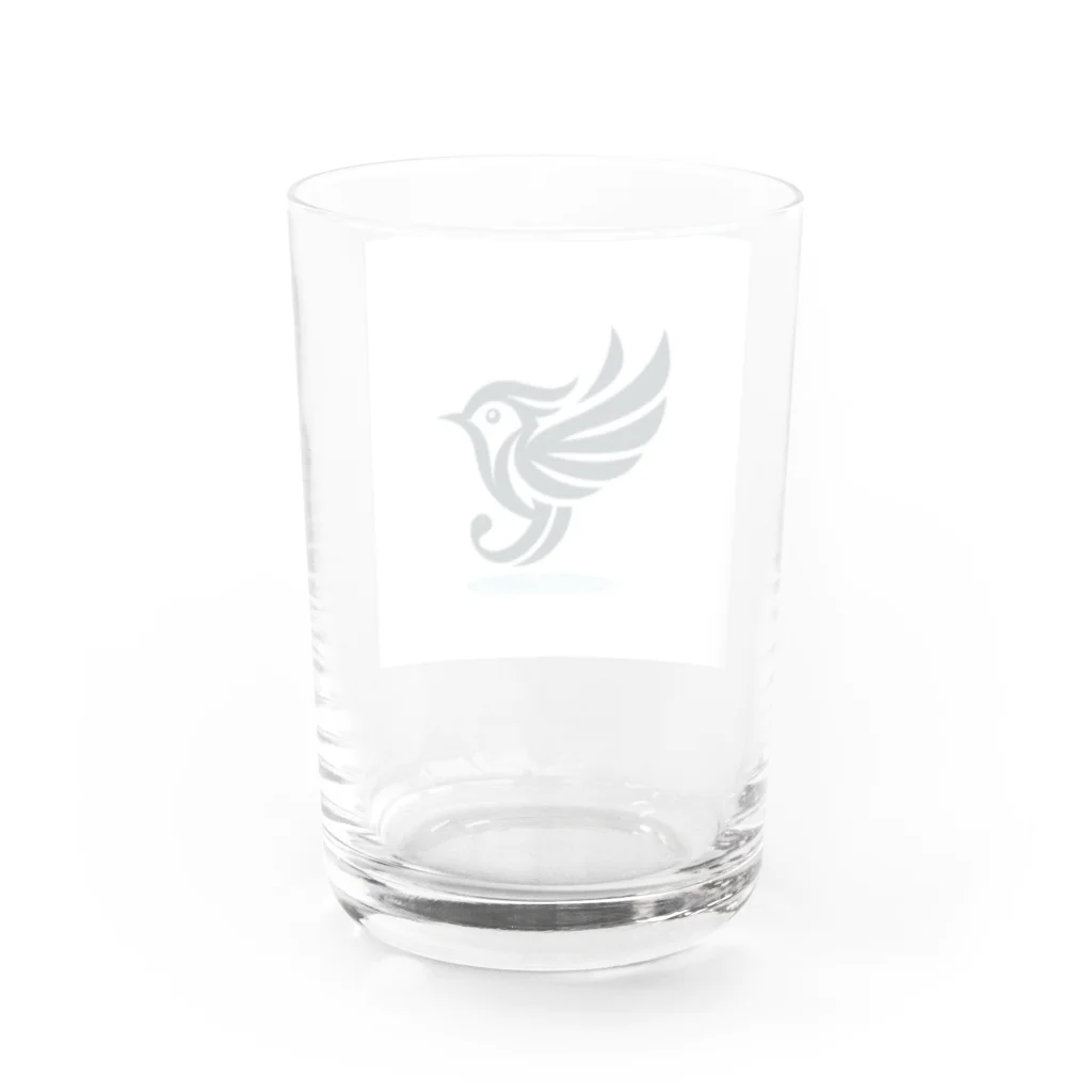 HaruNatsuの幸せスワロー Water Glass :back