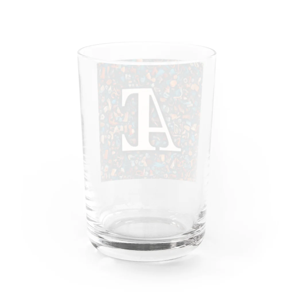 MACOCCHIの一瞬で目を引く！アルファベットの美しい装飾文字 Water Glass :back