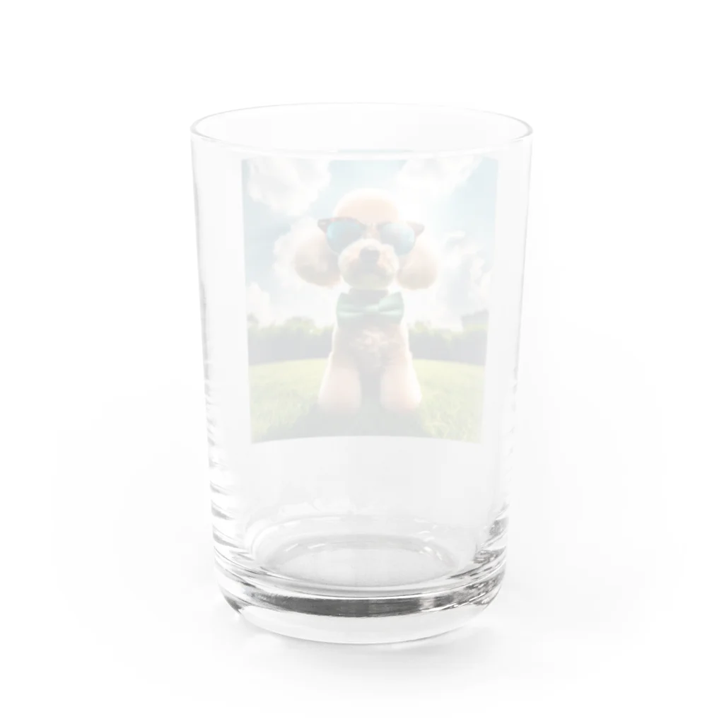 chibita08のグラサンプードル Water Glass :back