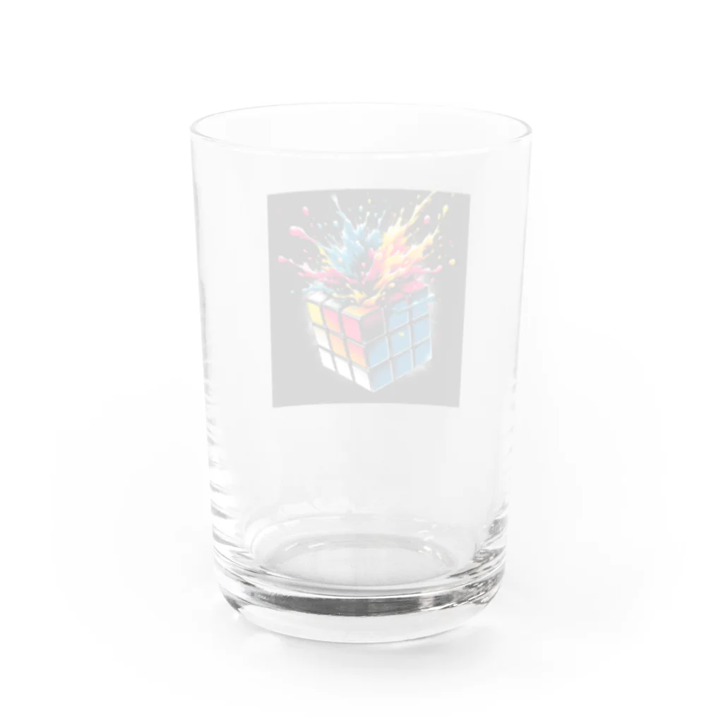 Ksdesignのカラーバースト・キュービカル Water Glass :back