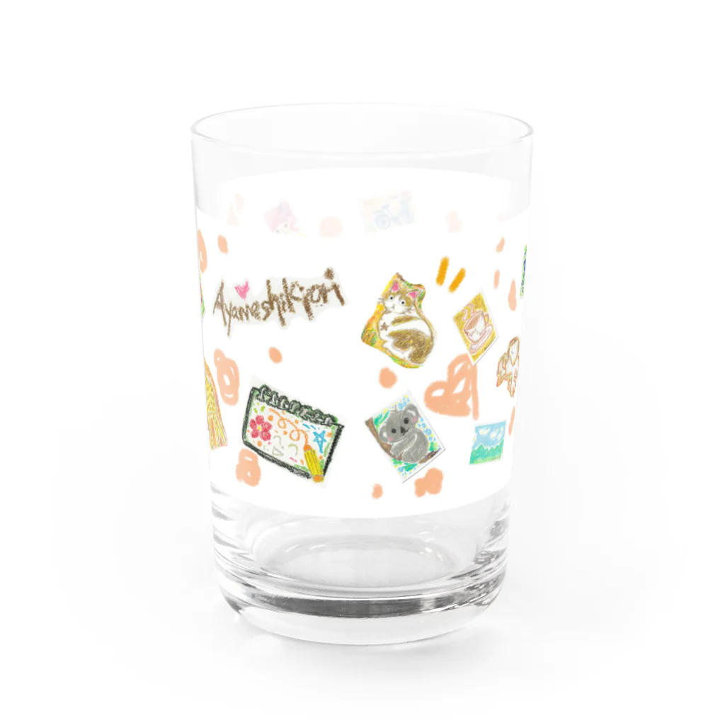 色織 彩芽 ☆4/28 START！at 横浜産貿ホール マリネリアのお絵かきクレパスコレクション Water Glass :back