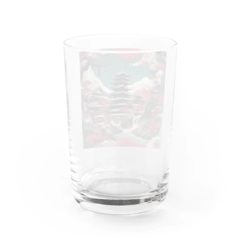 Hana15500のロック　和　デザイン２ Water Glass :back