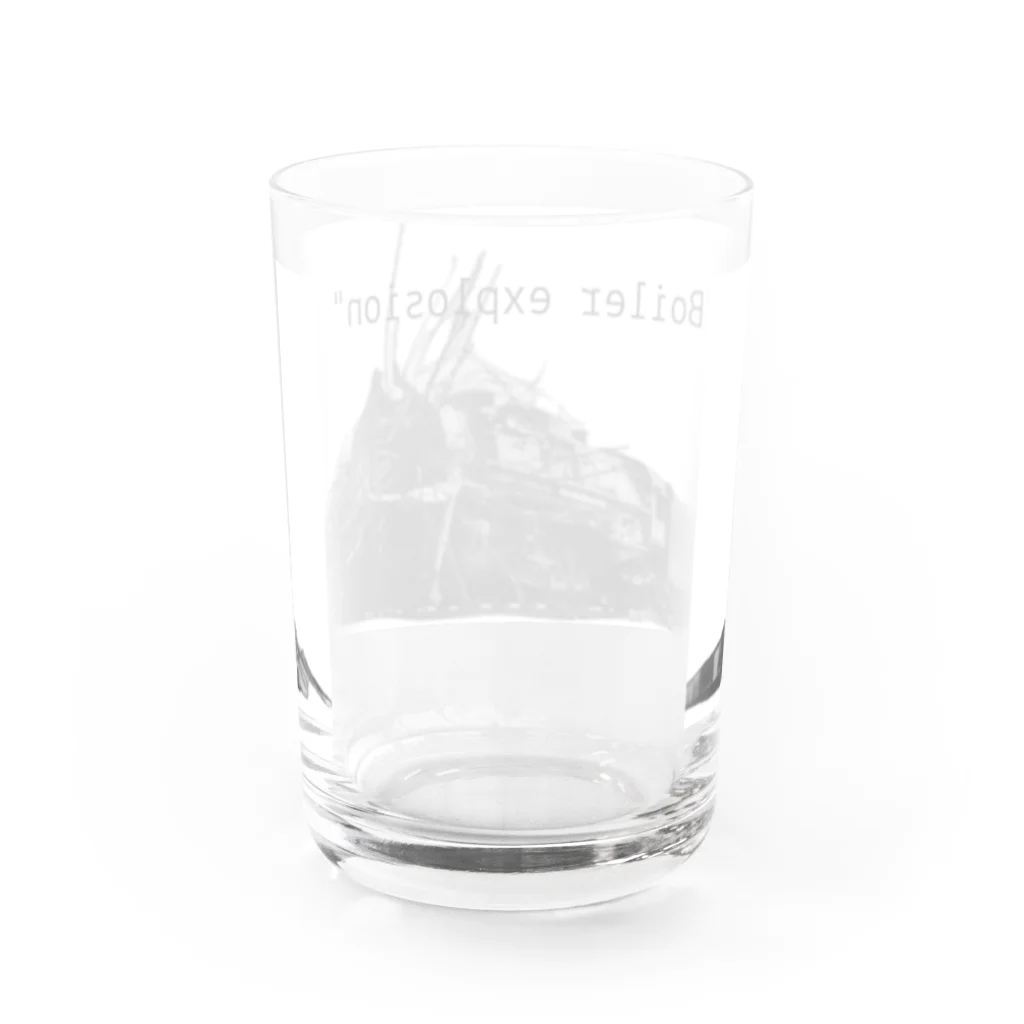 westside storeの"Boiler explosion"  Water Glass :back