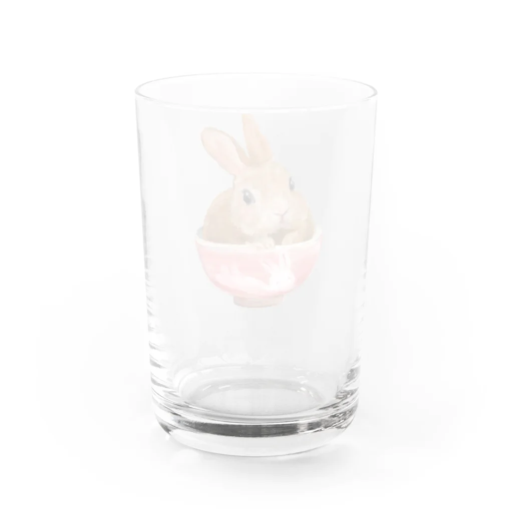 うさぎのうみちゃんねるショップのPets for You作品〜お茶わんうみ（おとなVer.） Water Glass :back