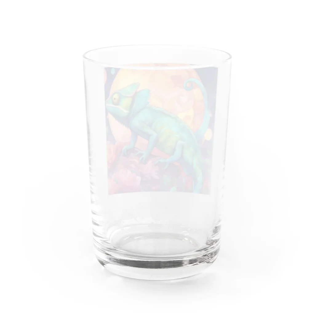 yuko_uの月とカメレオン Water Glass :back